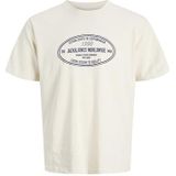 JACK & JONES - Joryork - T-shirt - Creme - Katoen