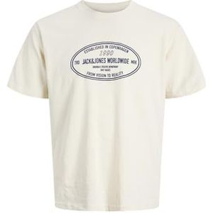 JACK & JONES - Joryork - T-shirt - Creme - Katoen