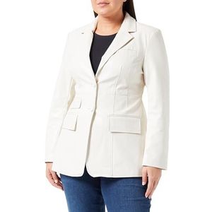 NALLY Damesblazer van kunstleer 29026788-NA02, crème, XL, Crème, XL