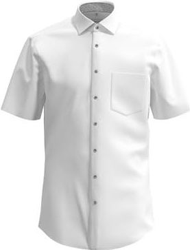 Seidensticker Zakelijk overhemd voor heren, regular fit, strijkvrij, Kent-kraag, korte mouwen, 100% katoen, wit, 38