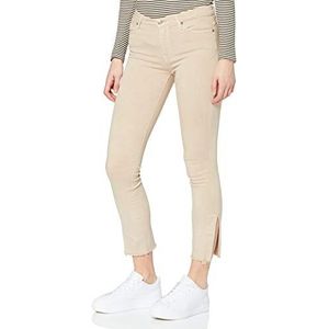 7 For All Mankind Dames Hw Skinny Crop Casual Broek, Beige, 32