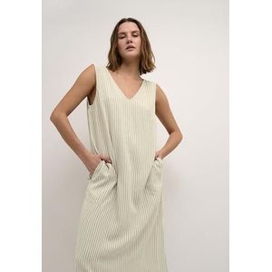 Kaffe Jurk 'Milia'  beige / wit
