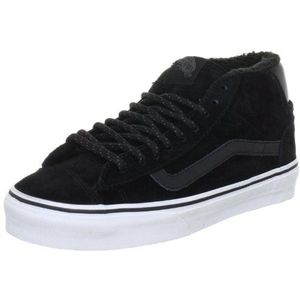 Vans Mid Skool '77 VH9T769 Unisex - klassieke sneakers voor volwassenen, Zwart Pig Suede Fleece Zwart, 42 EU