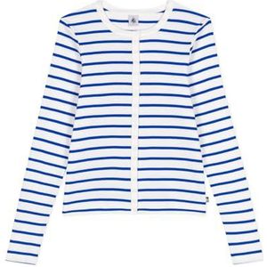 Petit Bateau Cardigan voor dames, Marshmallow/Perzië, XL
