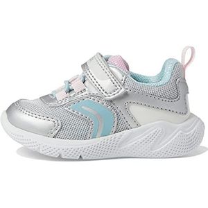 Geox B Sprintye Girl Sneakers voor meisjes, Silver Sky., 28 EU