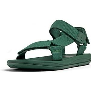 Camper Match K100539 T-Strap Sandalen voor heren, Groen 022, 44 EU
