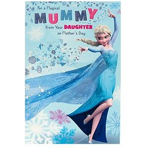 UK Greetings Disney Moederdag kaart met envelop - Frozen Design, Blauw