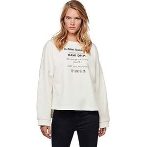 G-STAR RAW Dames Sweater Graphic Text RelaxedG-STAR RAW Dames Sweater Graphic Text Relaxed, wit (Milk D17763-a971-111), XS