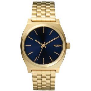 NIXON Heren Quartz Horloge Met Roestvrij Stalen Band AX-00, Blauw/Goud, Eén maat, Armband