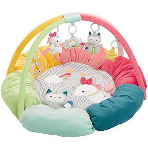 Fehn 057195 3-D-Activity-Nest Aiko & Yuki – Besonders weich gepolstert für besten Komfort – Spielspaß für Babys und Kleinkinder ab 0+ Monaten – Durchmesser: 85 cm