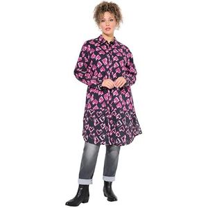 Ulla Popken Blouse  rosa / zwart