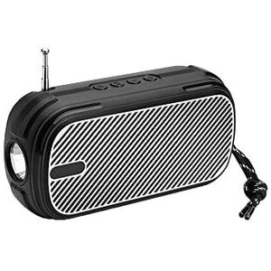 Bluetooth-luidspreker, draagbare draadloze luidspreker, Bluetooth 5.0, modieuze stijl voor keuken, bureau, slaapkamer, kantoor, feest in de open lucht (donkerwit)