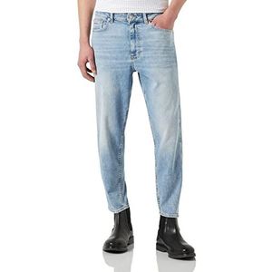 BOSS Tatum BC-C Blue Tapered Fit Jeans voor heren, van comfortabele stretch-denim, Turquoise/Aqua449, 32W / 30L