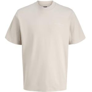 Jack & Jones - Jprblachad Branding Ss Crew Neck Tee Sn - T-shirt - Grijs - Katoen