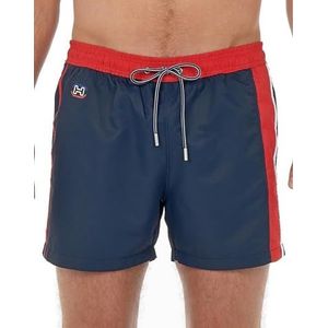 Hom Waterpolo boardshorts, marineblauw, rood en wit, 2XL heren, marineblauw, rood en wit, XXL