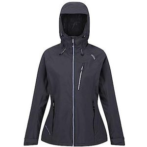 Regatta Womens Birchdale waterdichte jas, Seal Grijs Wit, 8