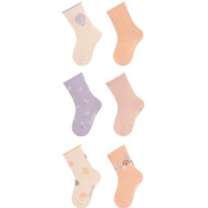 Sterntaler Babysokken voor meisjes, 6 stuks schelpen, zacht roze, 18 EU