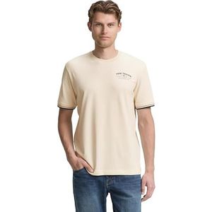 TOM TAILOR T-shirt voor heren, 28130 - Soft Buttercream, XXL