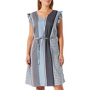 ONLY Carmakoma Dames Carana van SL Knee Dress Life AOP jurk, Cashmere Blue/AOP: Etnic Stripe, 48