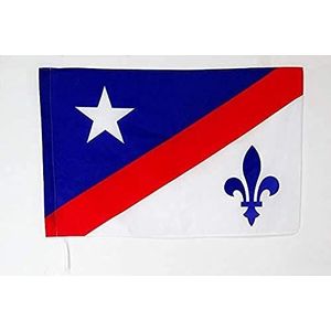 Frans-Amerikaanse vlag 90x60cm - Frans-Amerikaanse vlag 60 x 90 cm Hoes voor vlaggenmast - AZ FLAG
