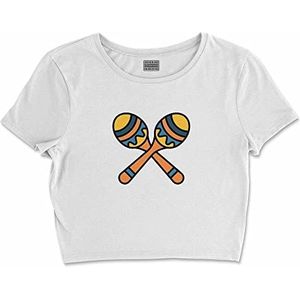 Bona Basics, Digitaal bedrukt, basic T-shirt voor dames,%100 katoen, wit, casual, damestops, maat: XL, Wit, XL