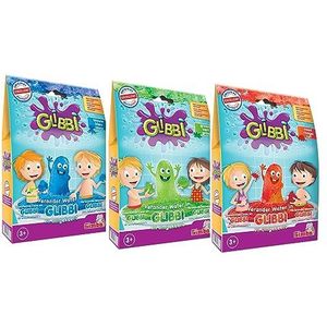 3 x Glibbi Gelli Bundle van Zimpli Kids, blauw, rood en groen, verandert water op magische wijze in dikke, kleurrijke klodder, badspeelgoed voor kinderen, verjaardagscadeau