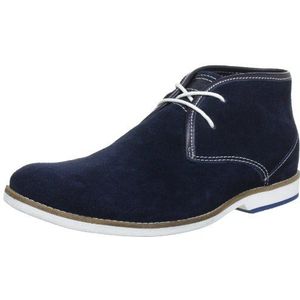 s.Oliver Casual Desert Boots voor heren, Blau Blau Navy 805, 46 EU