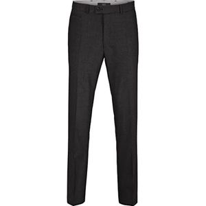BRAX Enrico Herenbroek, regular fit, platte voorkant, stoffen broek, Black 1, 40W x 34L