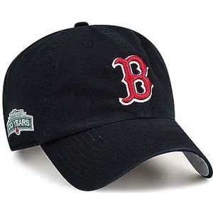 47 Brand MLB Boston Red Sox Cooperstown Cap BCPTN-DBLUN02GWS-BK12, Mens Cap met een Vizier, Zwart, One Size EU, zwart, Eén maat