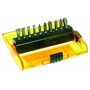 DEWALT DT7915-QZ 11-delige set met torsiebits met ""extra greep"" incl. Pz 1, 2, 3 Ph 1, 2, 3 platte 4,5, 5,5, 6,5, 8 mm, magnetische bithouder