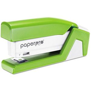 PaperPro One-Finger 15 vellen compacte stapelaar, doorschijnend groen (1513) door PaperPro