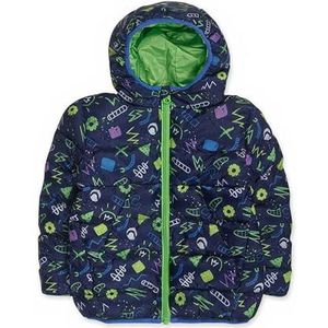 Tuc Tuc Gevoerde parka voor kinderen, marineblauw, collectie Robot Maker voor kinderen, Donkerblauw, 9 meses
