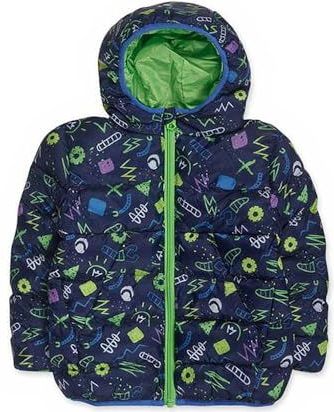 Tuc Tuc Gevoerde parka voor kinderen, marineblauw, collectie Robot Maker voor kinderen, Donkerblauw, 9 meses