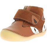 KICKERS - Sabio - Leren Babylaarsjes - Kameel - Antislipbuitenzool