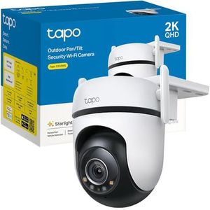 TP-Link Tapo C520WS - Buiten Wi-Fi-bewakingscamera 360°, 2.5K resolutie, nachtzicht in sterlichtkleur, meervoudige AI-detectie, bewegingsdetectie, IP66