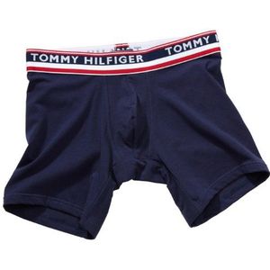 Tommy Hilfiger Felix Solid Boxer korte onderbroek voor heren, Azul (Peacoat 409), S