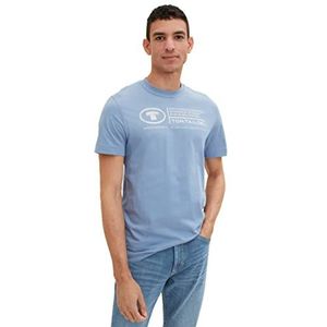 TOM TAILOR T-shirt heren 1035611,12364 - Greyish Mid Blue,S
