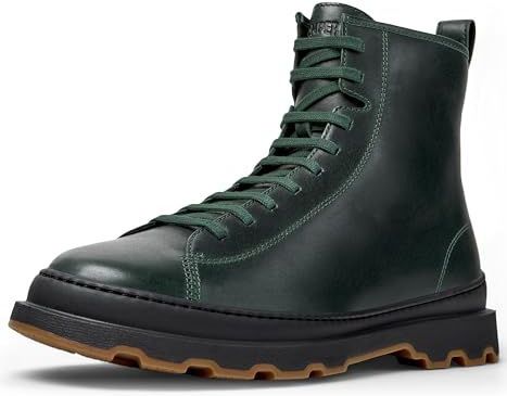 Brutus - K300533-002 - Donkerbruine Leren Enkellaarsjes - Plat - Ritssluiting - Casual