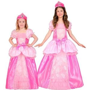 Widmann 07570 kinderkostuum prinses, meisjes 104 roze/wit