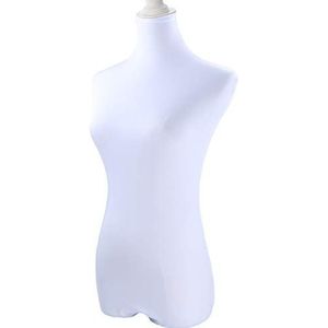 Navadeal Witte, hoogwaardige stoffen etalagepophoes, zacht en rekbaar, voor modeontwerpers, boetieks en ateliers, etalagepop niet inbegrepen.