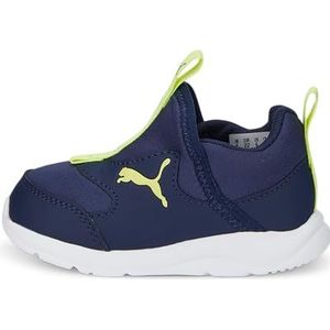 PUMA Baby Fun Racer Slip On Inf Sneakers voor baby's, uniseks, Peacoat Light Lime, 20 EU