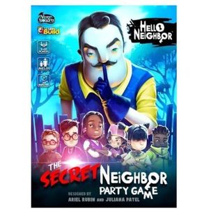 Arcane Wonders, Hello Neighbor The Secret Neighbor Party Game, Board Game, Ages 8+, 5-10 Players, 30 Minutes Playing Time, Multicoloured