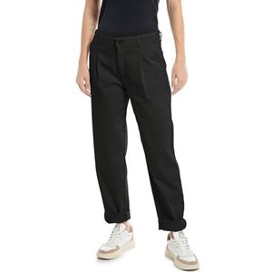Replay Dames taps toelopende fit jeans Joans, 098 Black, 23W