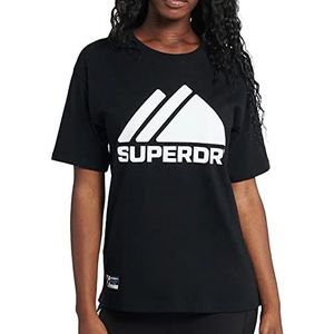 Superdry Mountain Sport Mono Tee T-shirt voor dames, zwart, S