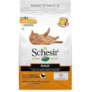 Schesir Cat Adult Maintenance Kip, kattenvoer droog voor volwassen katten, zak, 1,5 kg