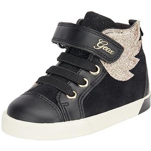 Geox Baby-meisje B Kilwi Girl A sneakers, zwart/goud, 23 EU, Black Gold, 23 EU