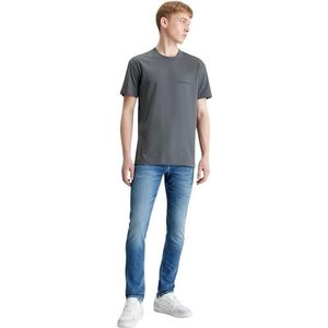 Calvin Klein Jeans Heren Institutioneel T-shirt S/S gebreide tops, Donkergrijs, S