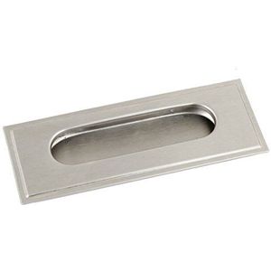 Sourcingmap a14041400ux0392 11 x 4,2 cm Rechthoek Lade Deur Flush Pull Handle-Silver Tone