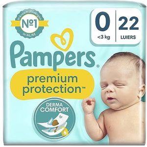 Pampers Premium Protection maat 0, 22 luiers, < 3 kg, Pampers beste comfort en bescherming voor de gevoelige huid