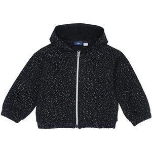 Chicco Sweatshirt met ritssluiting en capuchon, meisjes en jongens, Grijs bedrukt, 6 jaar